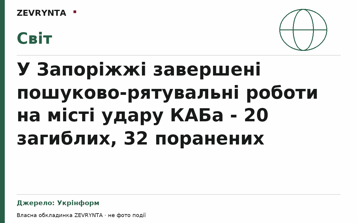 Графічна обкладинка ZEVRYNTA