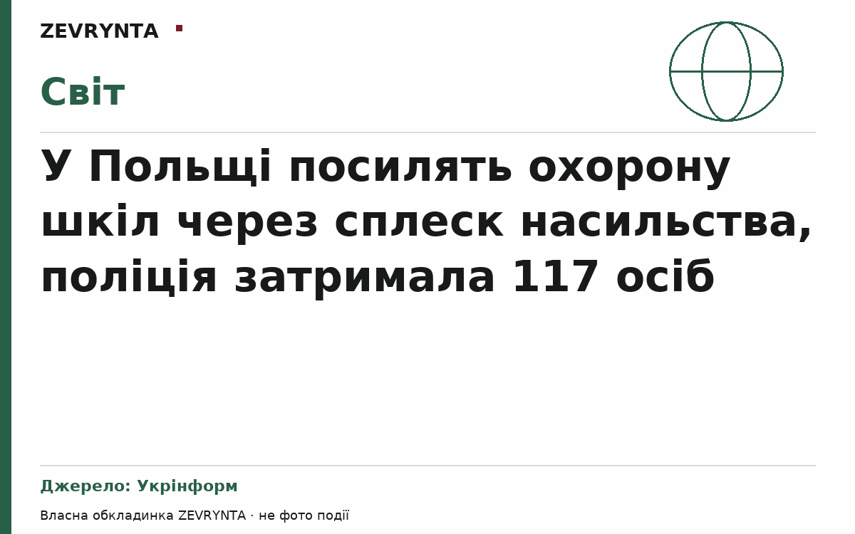 Графічна обкладинка ZEVRYNTA