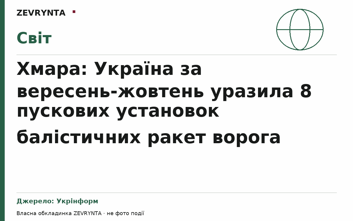 Графічна обкладинка ZEVRYNTA