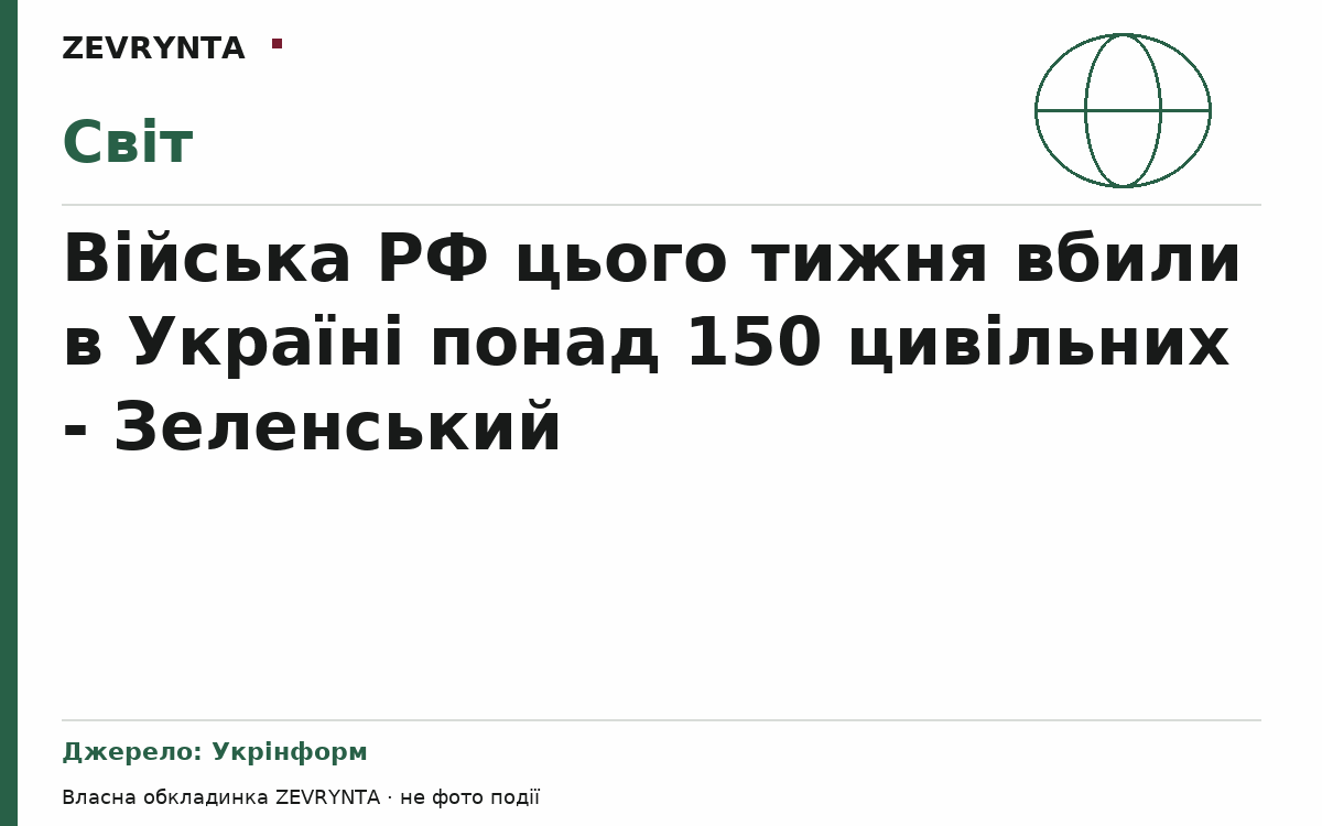 Графічна обкладинка ZEVRYNTA