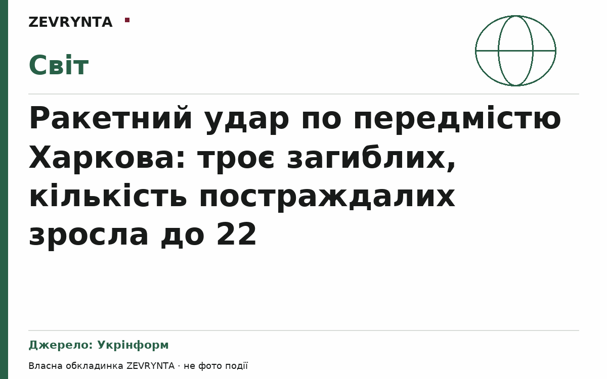 Графічна обкладинка ZEVRYNTA