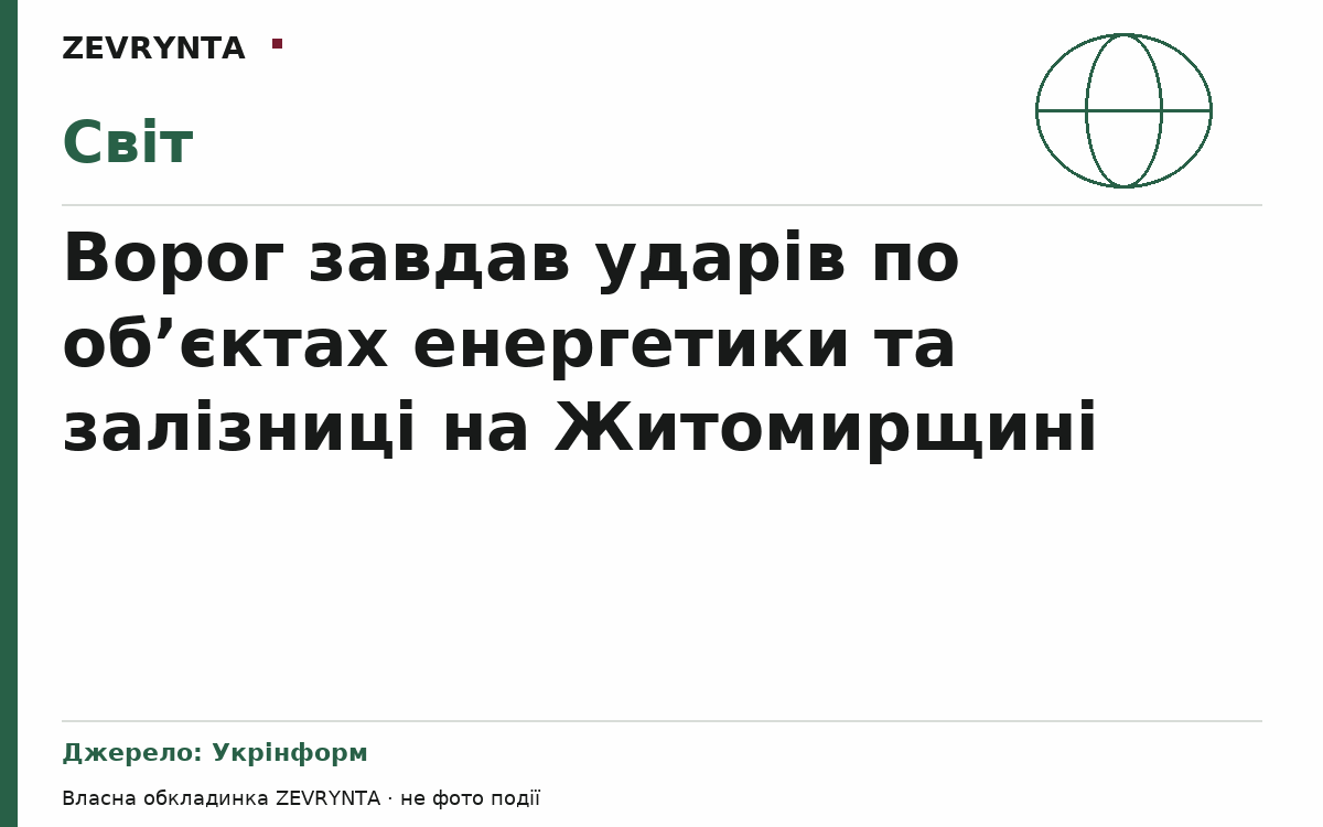 Графічна обкладинка ZEVRYNTA