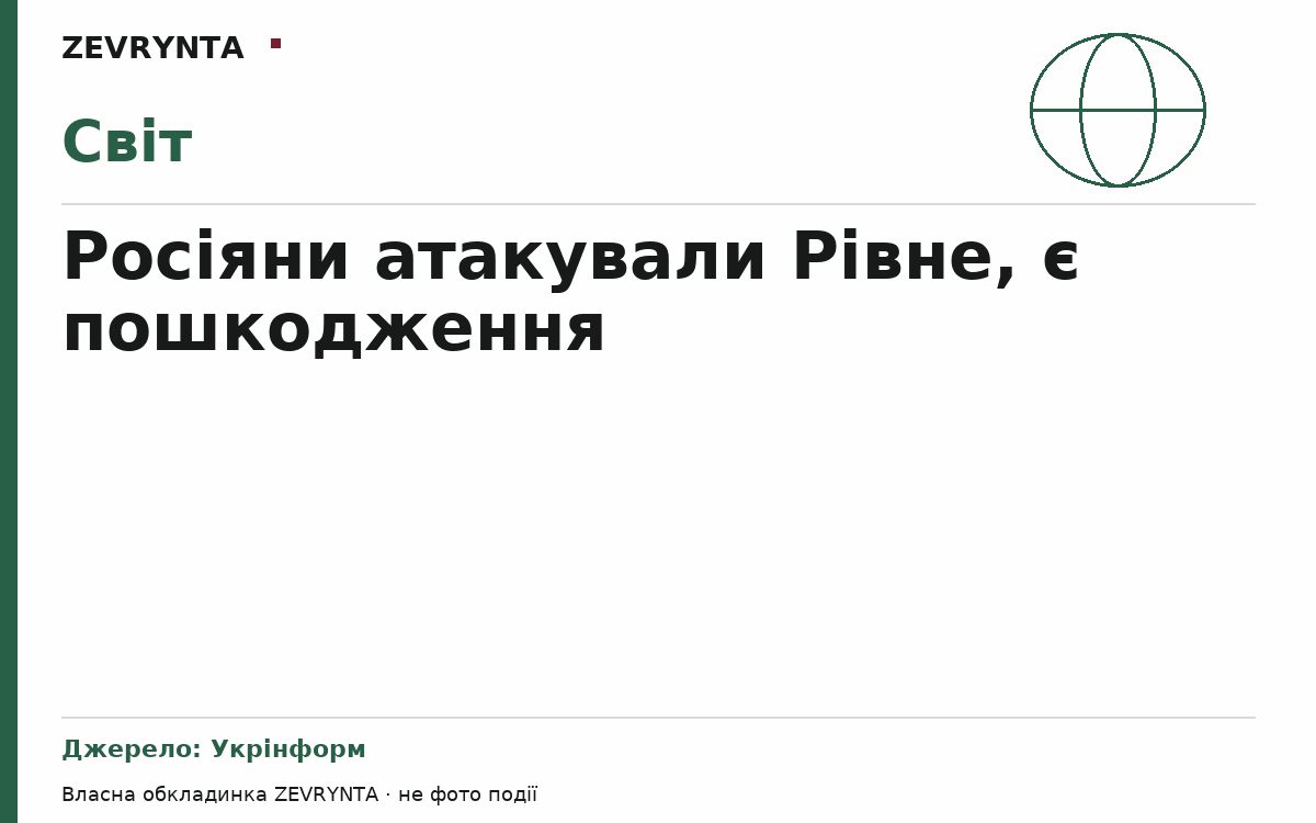 Графічна обкладинка ZEVRYNTA