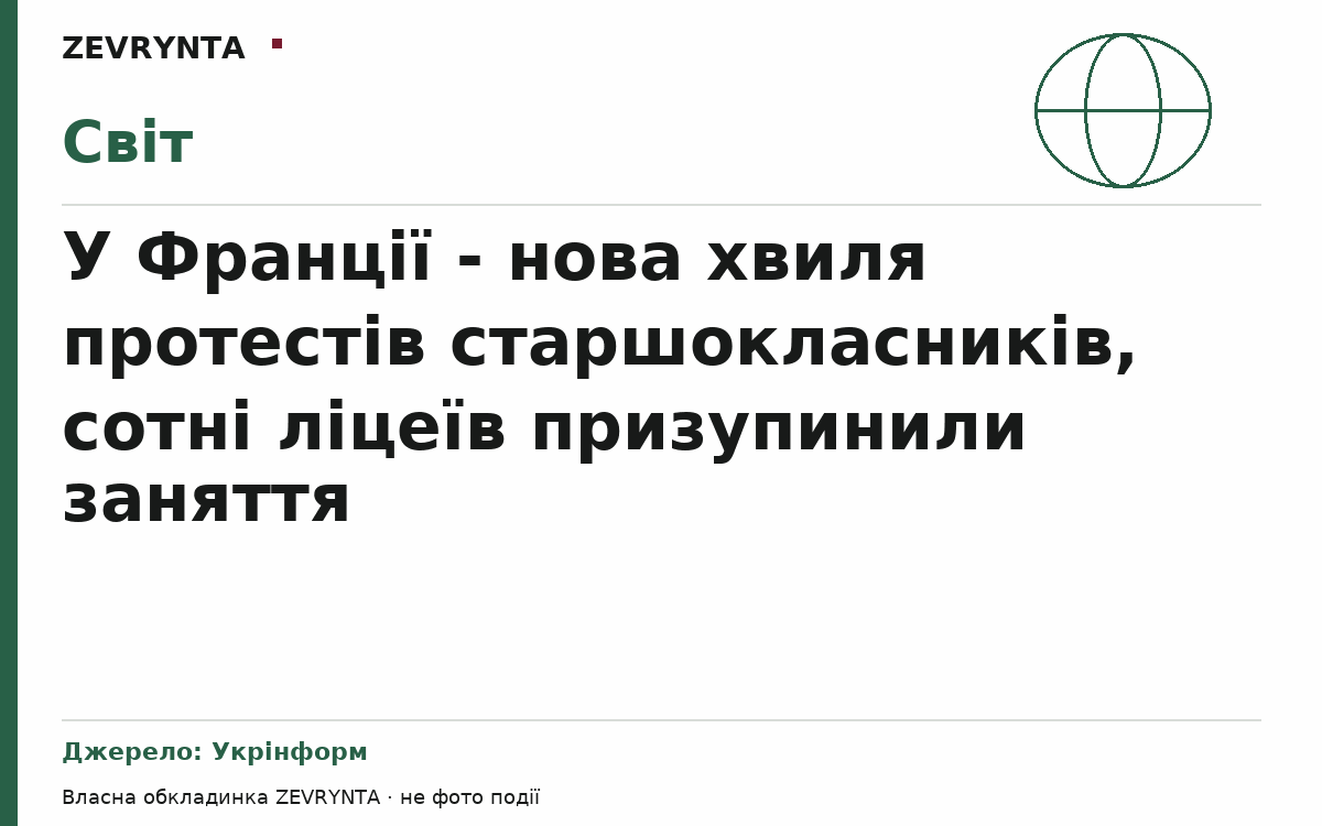 Графічна обкладинка ZEVRYNTA