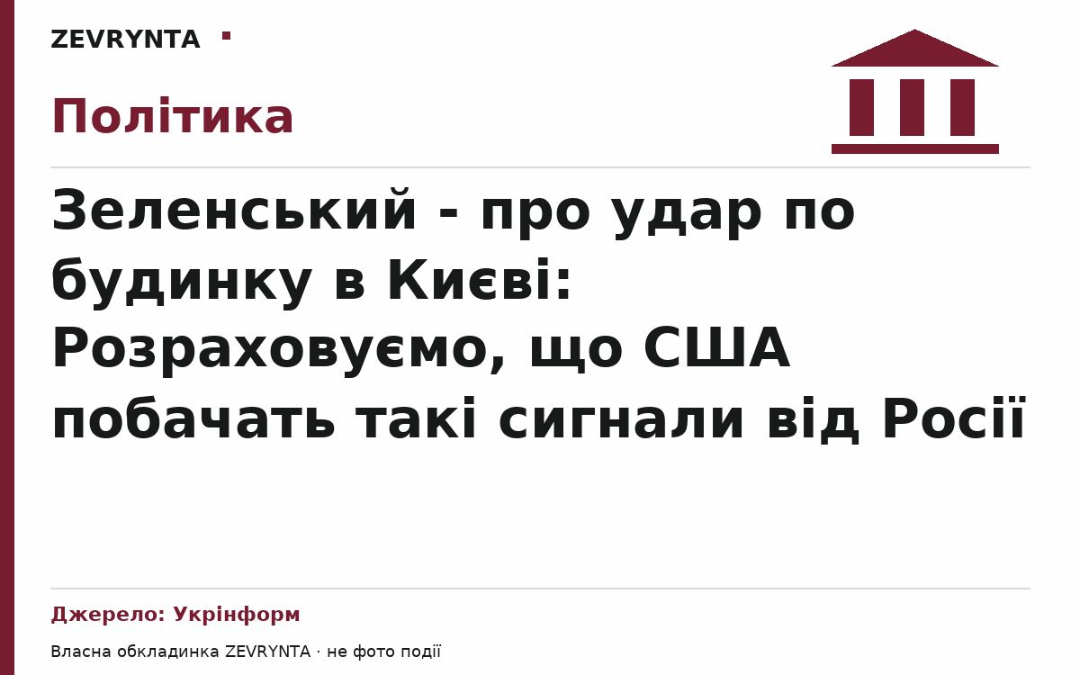 Графічна обкладинка ZEVRYNTA