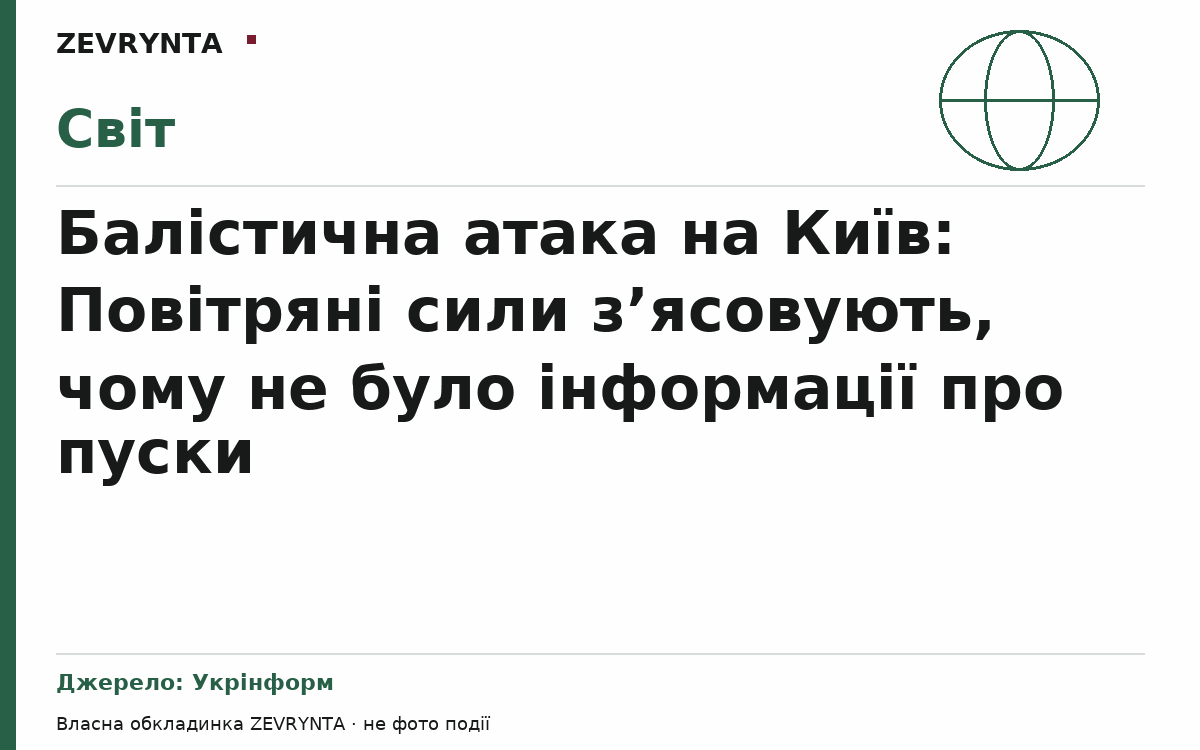 Графічна обкладинка ZEVRYNTA