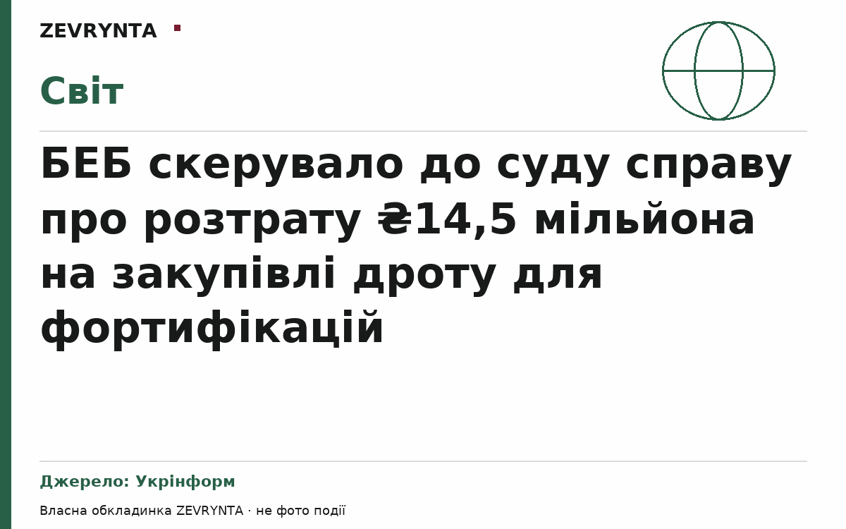 Графічна обкладинка ZEVRYNTA