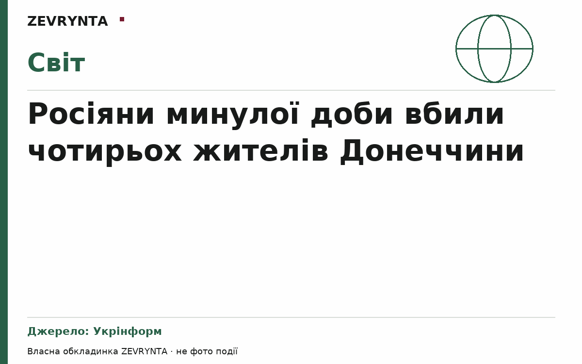 Графічна обкладинка ZEVRYNTA