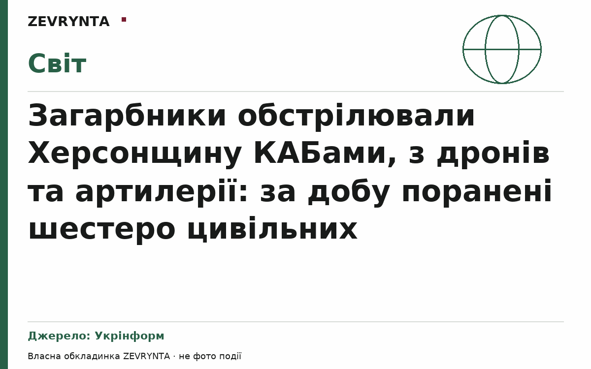 Графічна обкладинка ZEVRYNTA