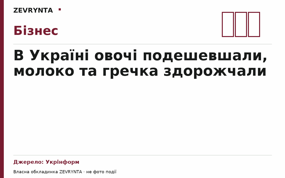 Графічна обкладинка ZEVRYNTA