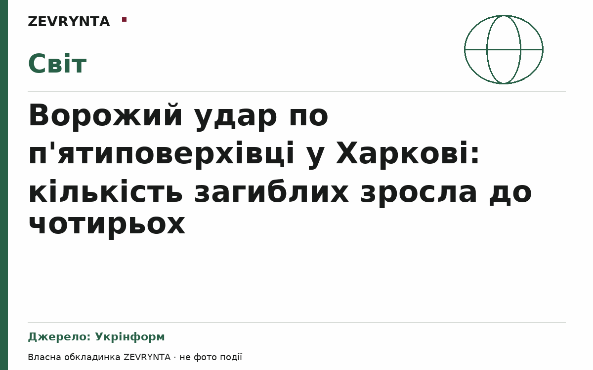 Графічна обкладинка ZEVRYNTA