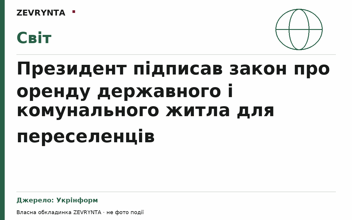 Графічна обкладинка ZEVRYNTA