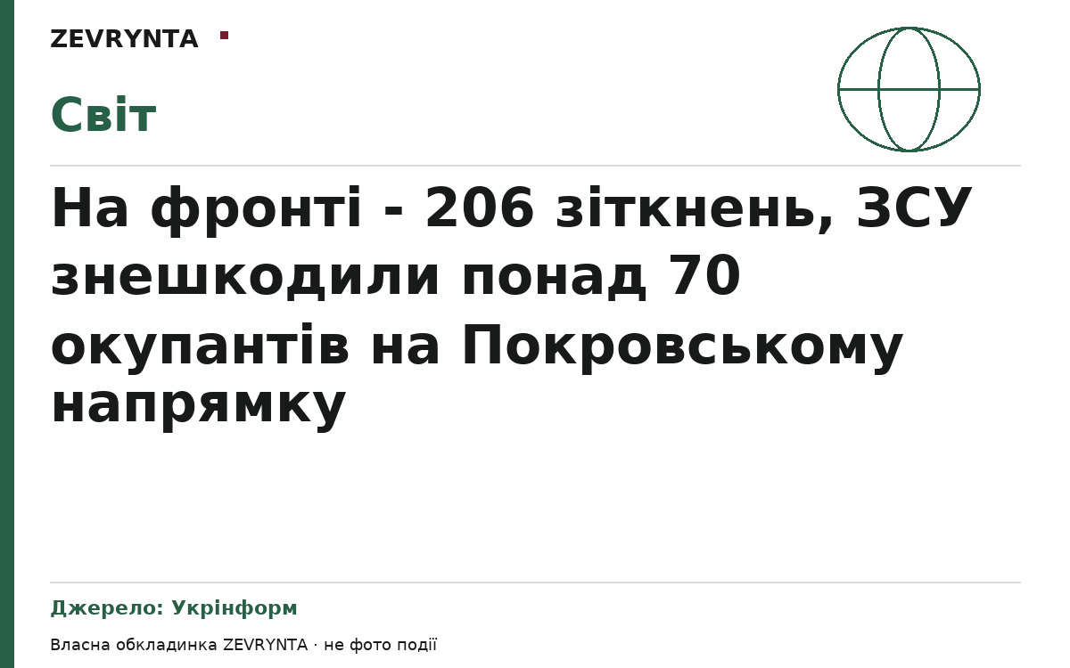 Графічна обкладинка ZEVRYNTA