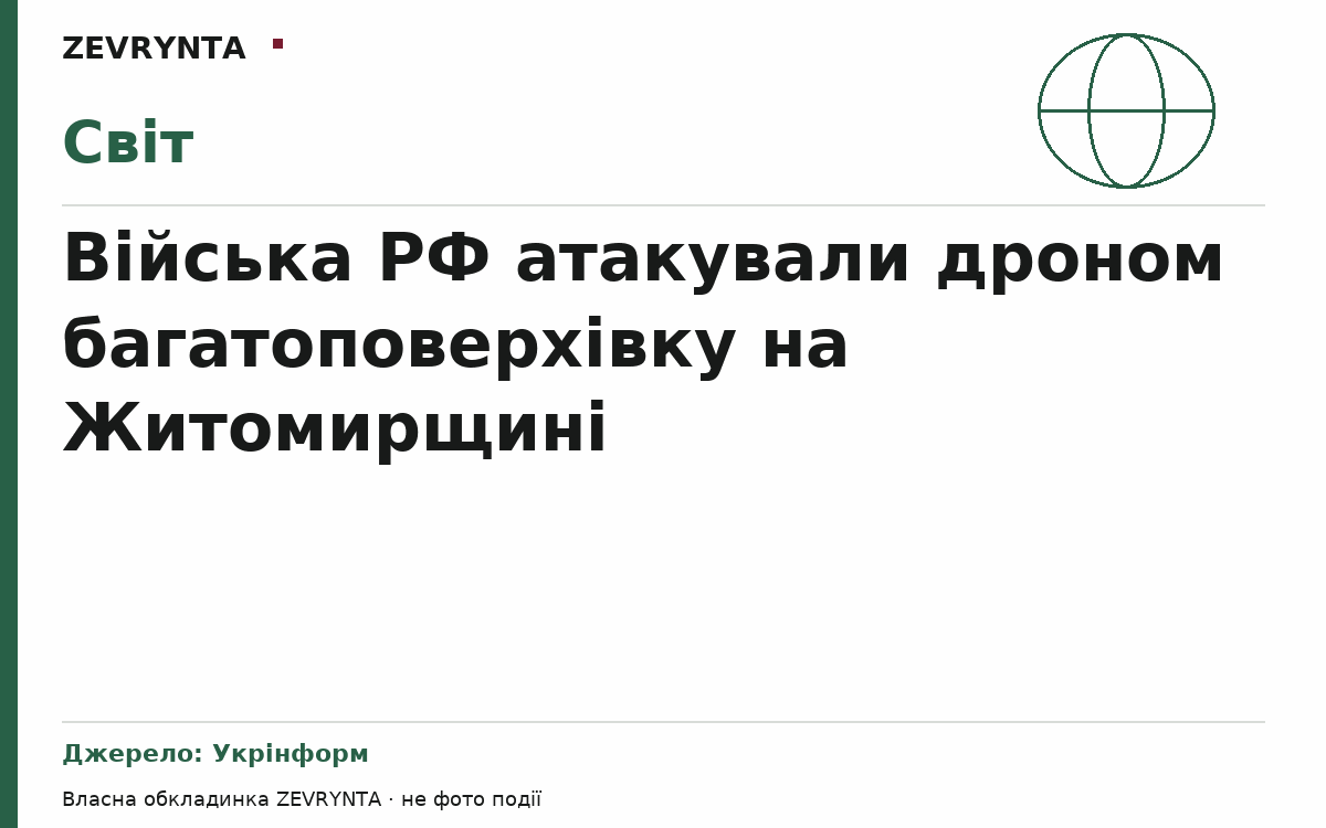 Графічна обкладинка ZEVRYNTA