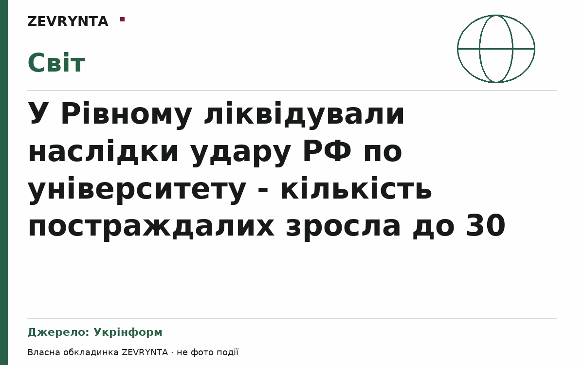 Графічна обкладинка ZEVRYNTA