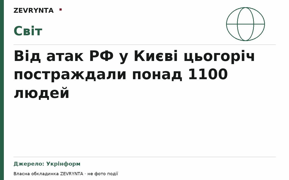 Графічна обкладинка ZEVRYNTA