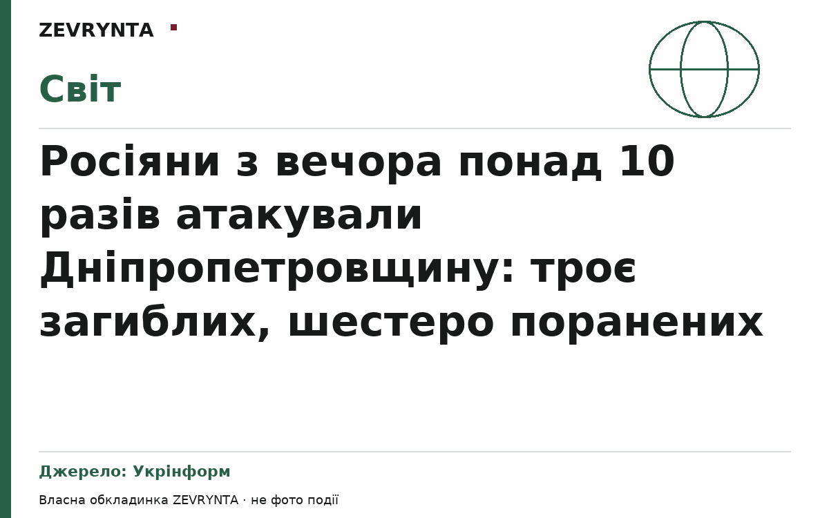 Графічна обкладинка ZEVRYNTA