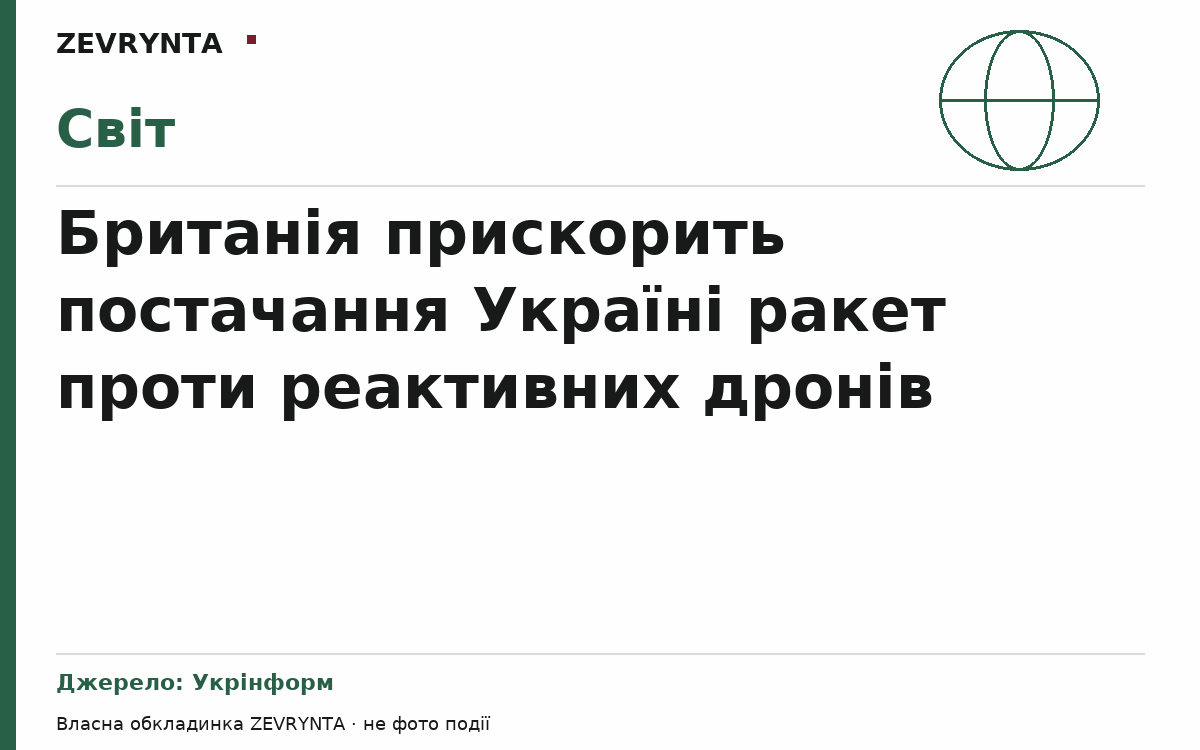 Графічна обкладинка ZEVRYNTA