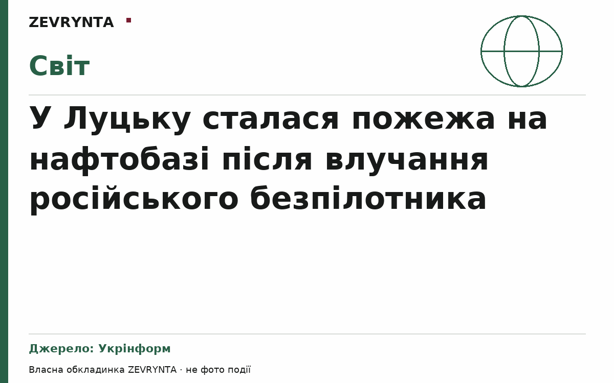 Графічна обкладинка ZEVRYNTA