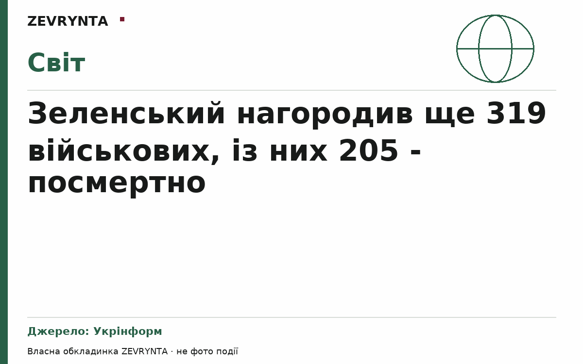 Графічна обкладинка ZEVRYNTA