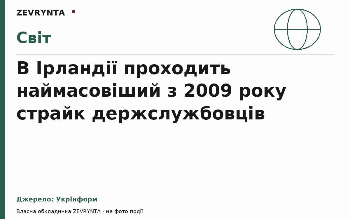 Графічна обкладинка ZEVRYNTA