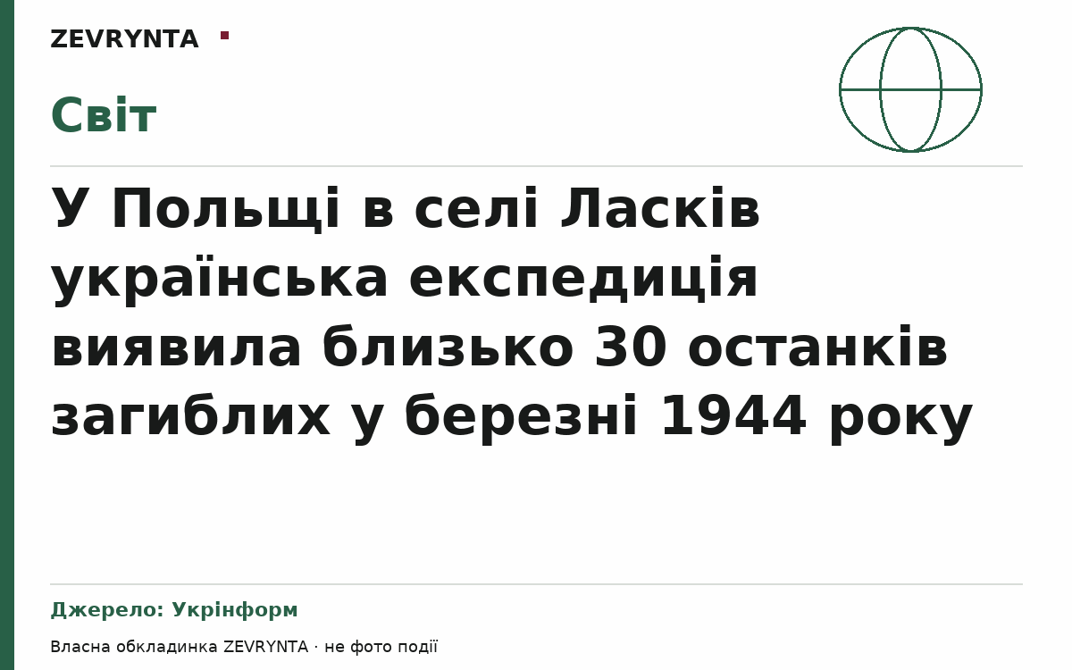 Графічна обкладинка ZEVRYNTA