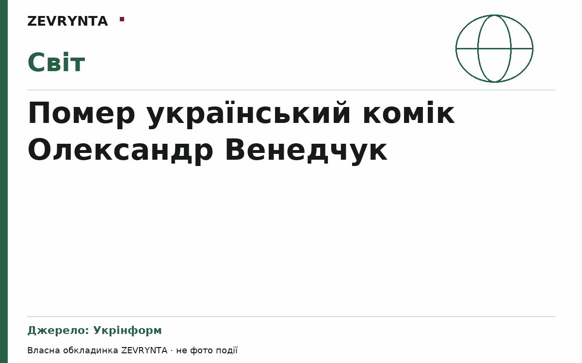 Графічна обкладинка ZEVRYNTA