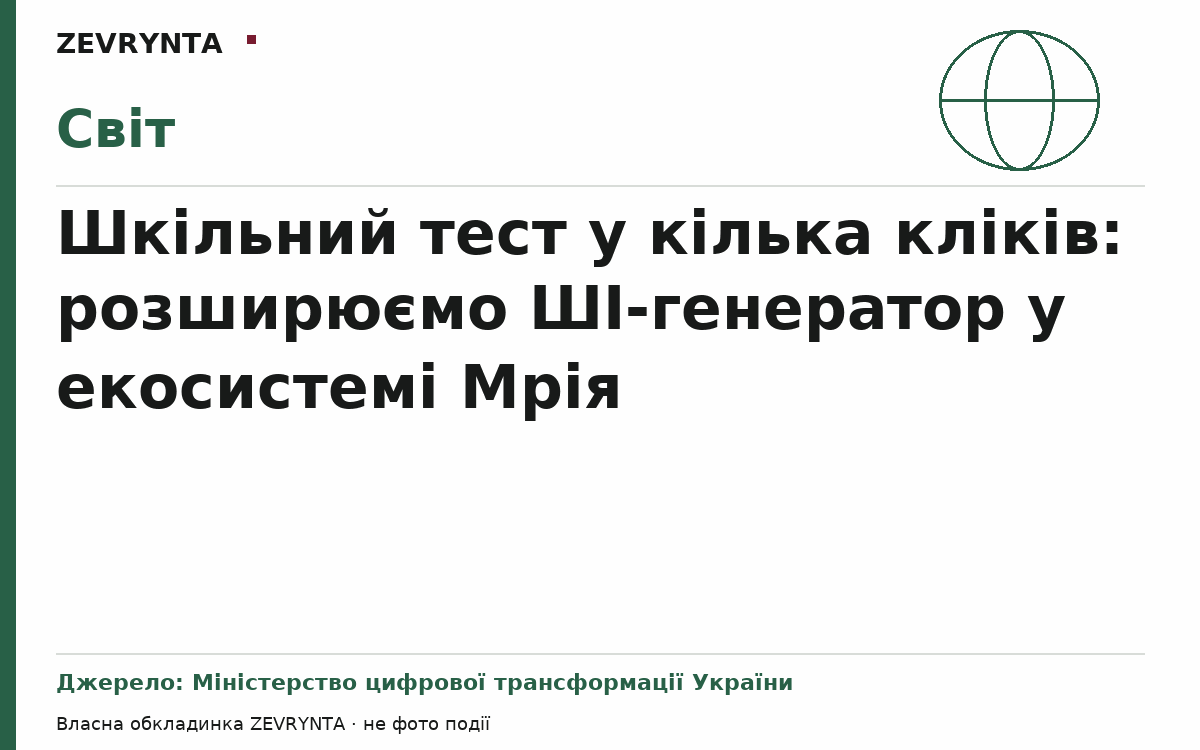 Графічна обкладинка ZEVRYNTA