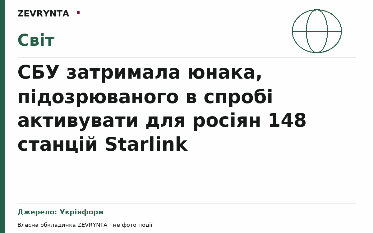 Графічна обкладинка ZEVRYNTA