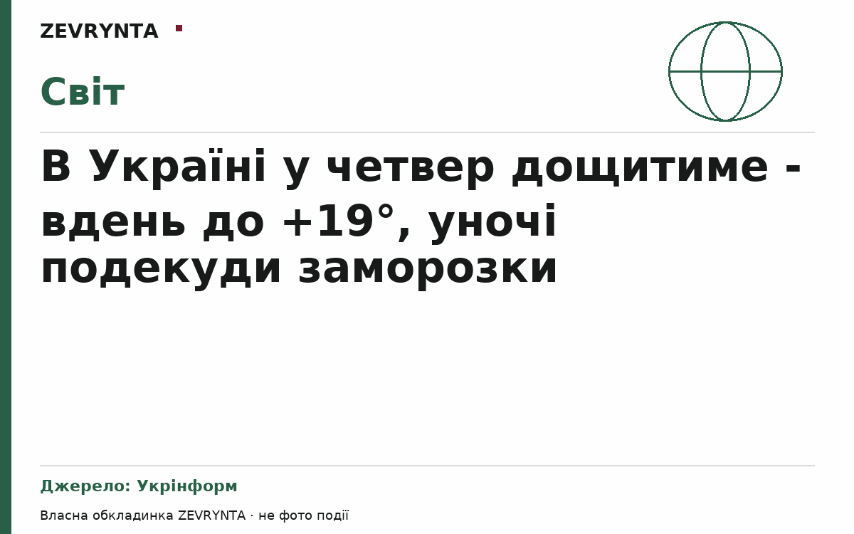 Графічна обкладинка ZEVRYNTA