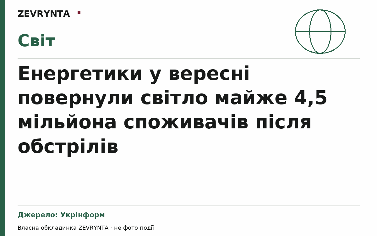 Графічна обкладинка ZEVRYNTA
