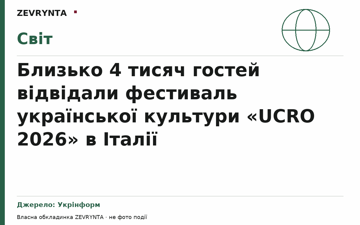 Графічна обкладинка ZEVRYNTA