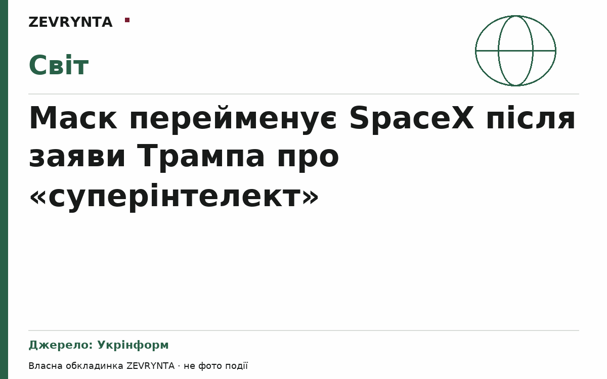 Графічна обкладинка ZEVRYNTA