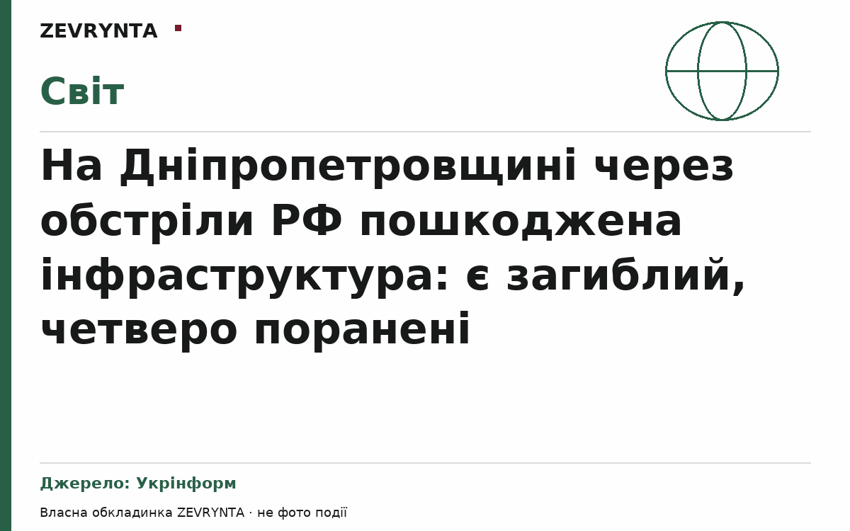 Графічна обкладинка ZEVRYNTA
