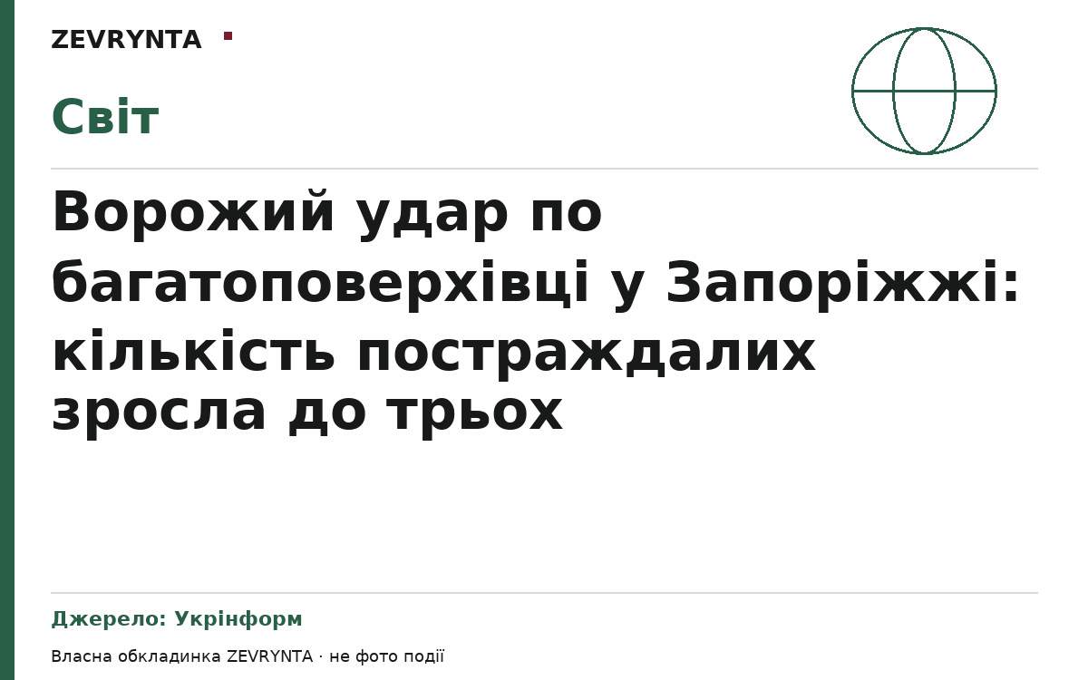 Графічна обкладинка ZEVRYNTA