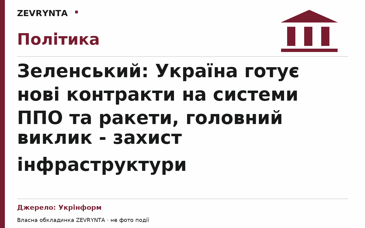 Графічна обкладинка ZEVRYNTA