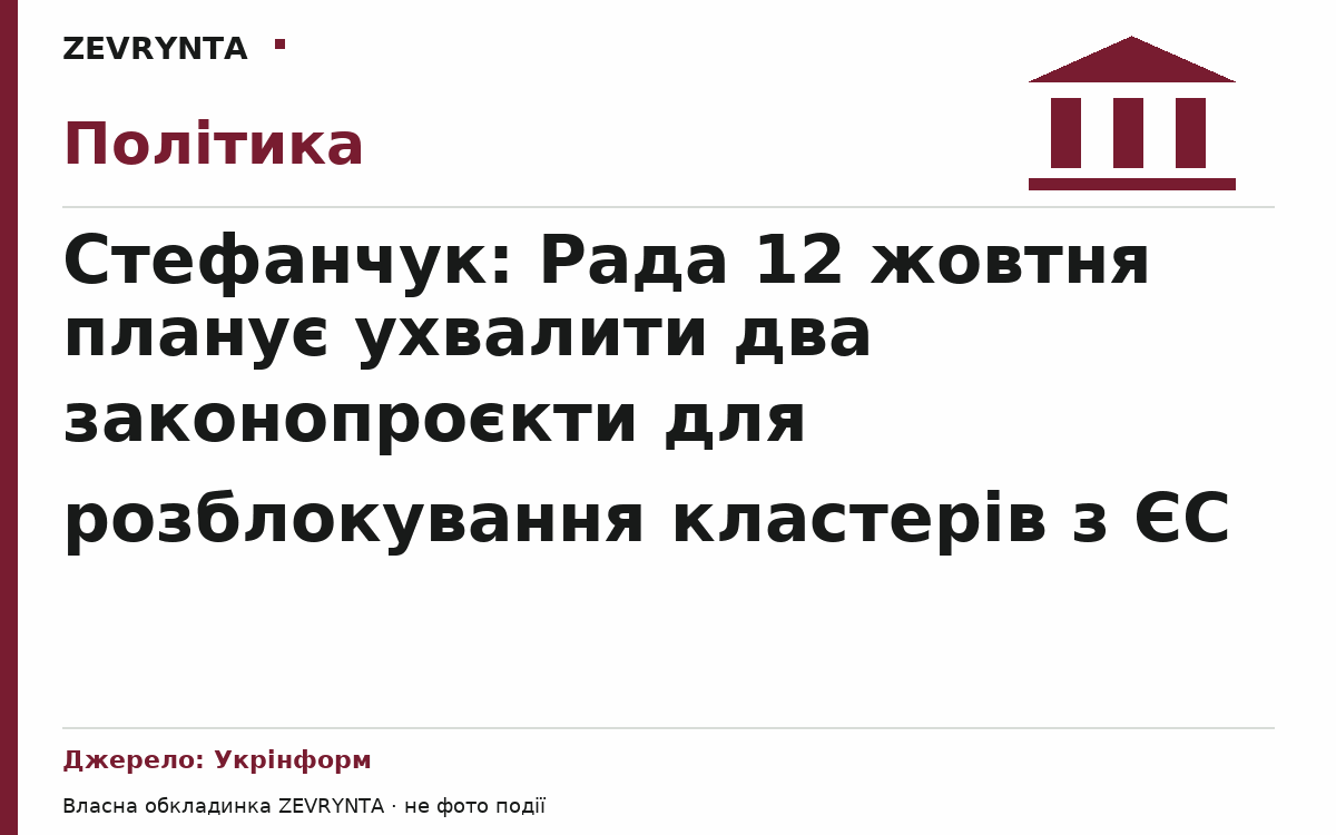 Графічна обкладинка ZEVRYNTA