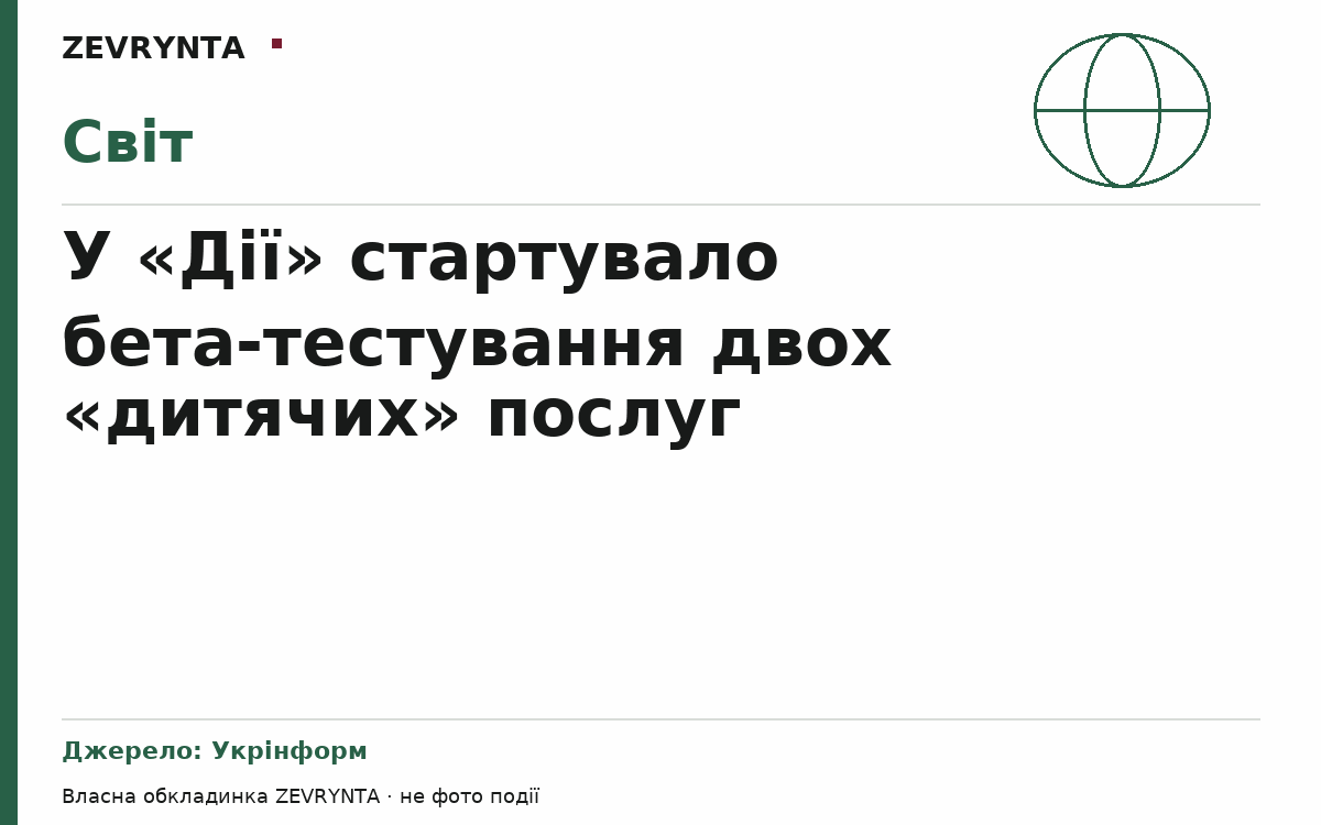 Графічна обкладинка ZEVRYNTA