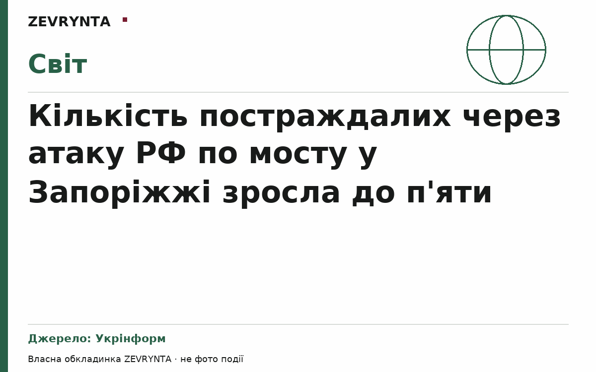 Графічна обкладинка ZEVRYNTA