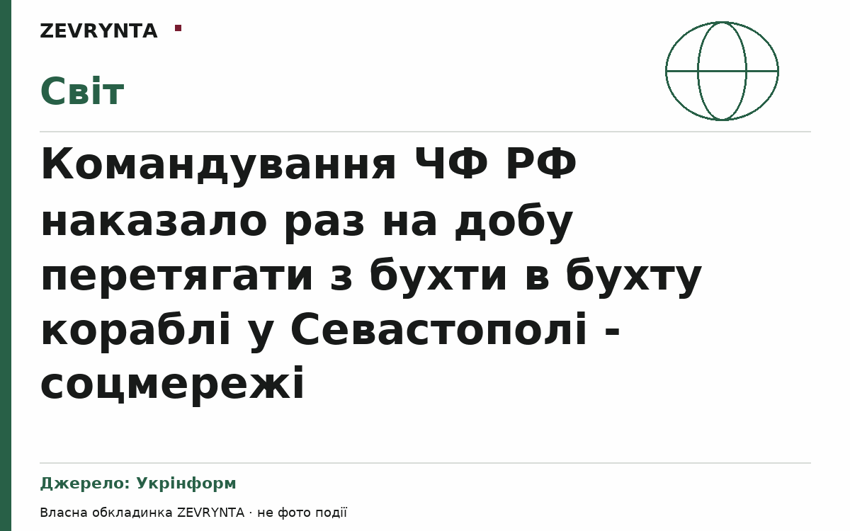 Графічна обкладинка ZEVRYNTA