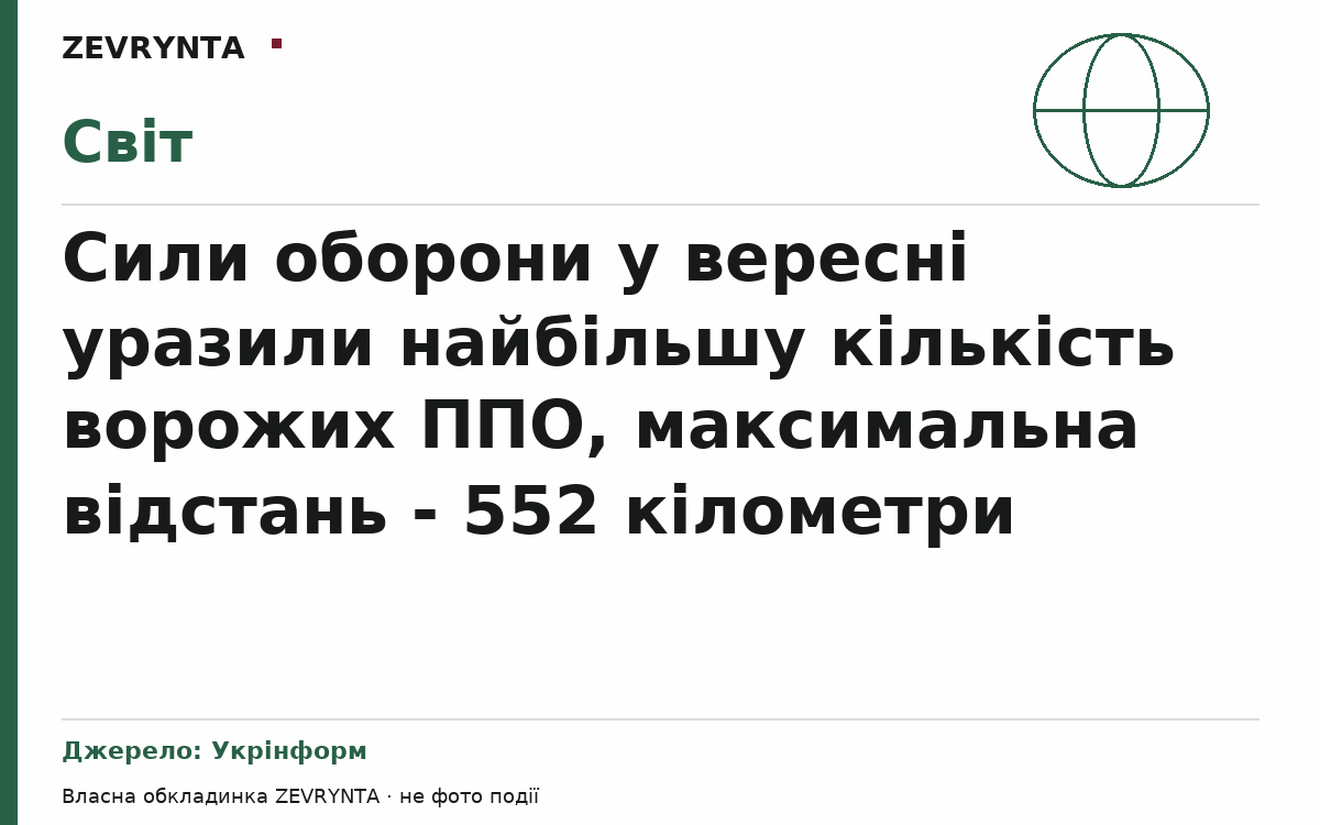 Графічна обкладинка ZEVRYNTA