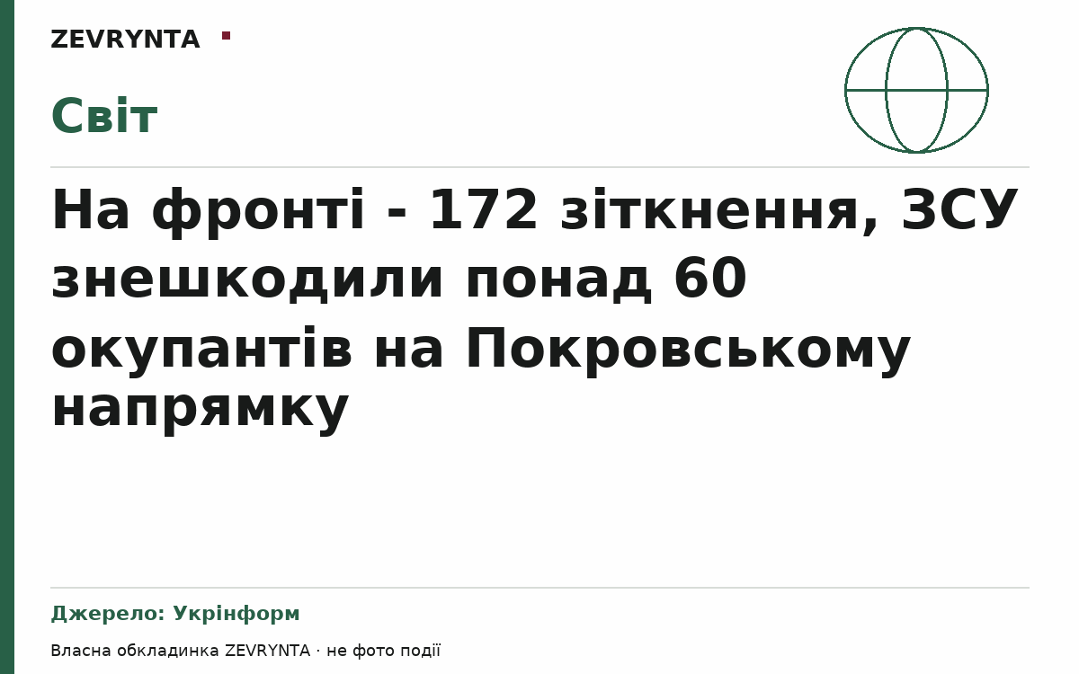 Графічна обкладинка ZEVRYNTA