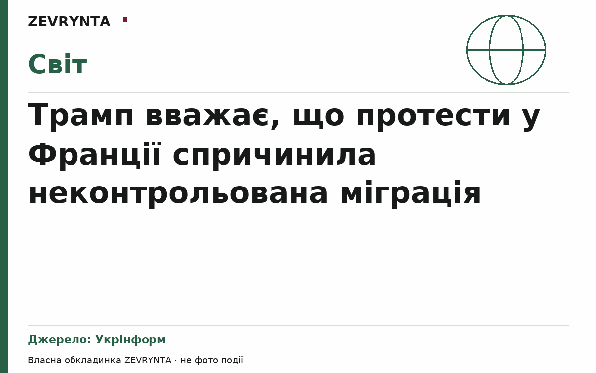 Графічна обкладинка ZEVRYNTA