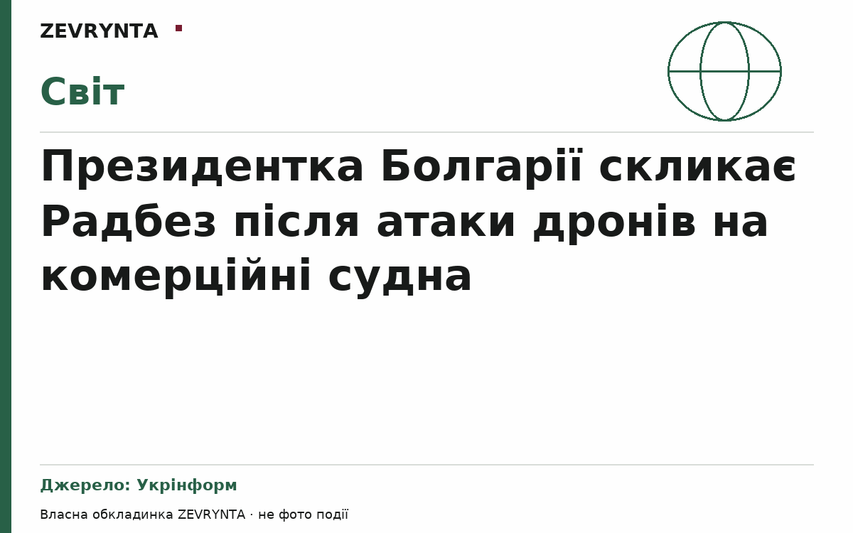 Графічна обкладинка ZEVRYNTA