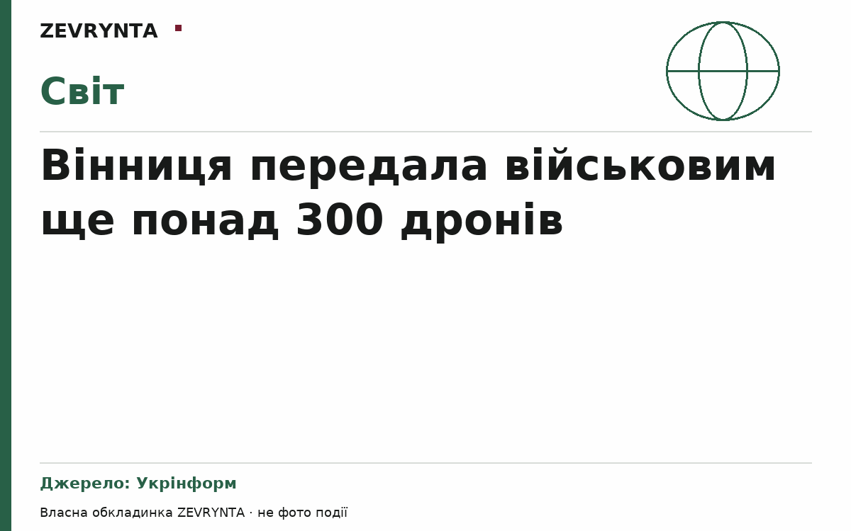 Графічна обкладинка ZEVRYNTA