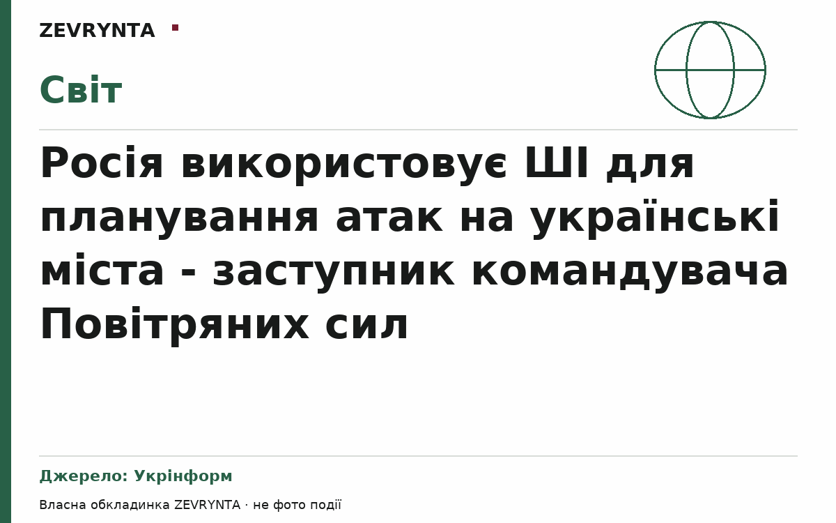 Графічна обкладинка ZEVRYNTA