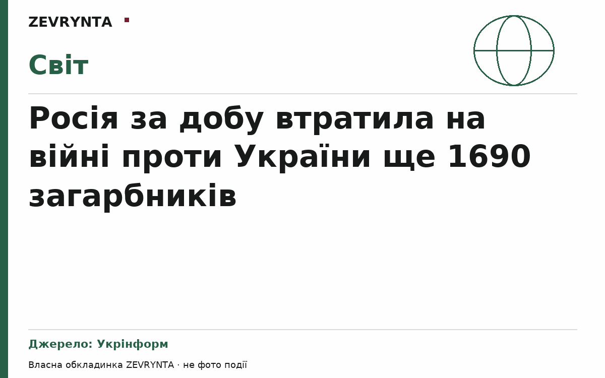 Графічна обкладинка ZEVRYNTA