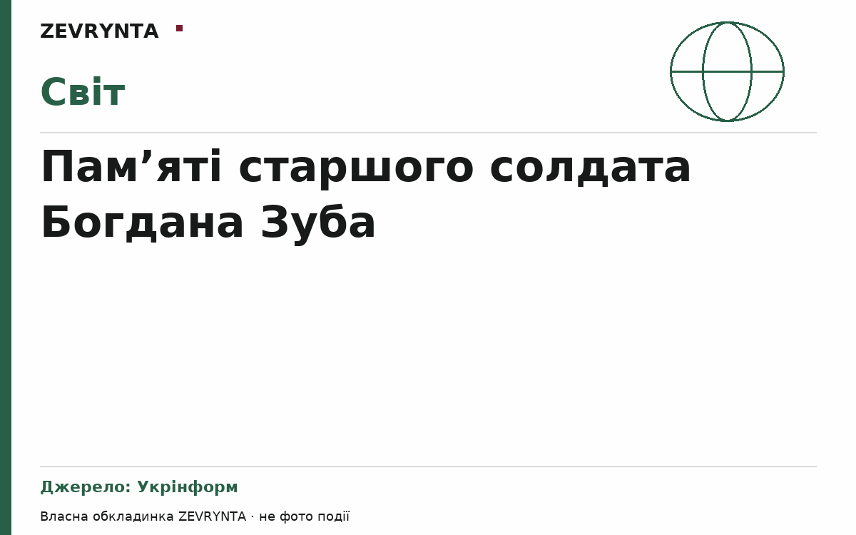Графічна обкладинка ZEVRYNTA