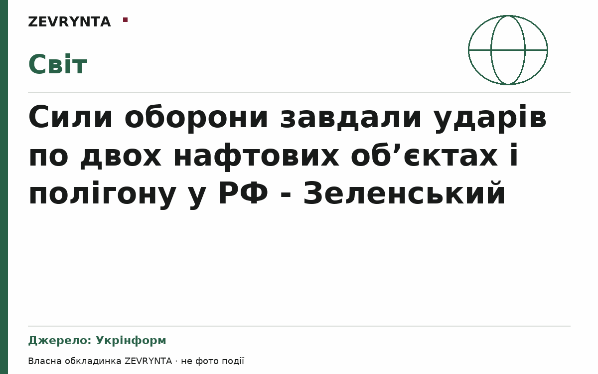 Графічна обкладинка ZEVRYNTA