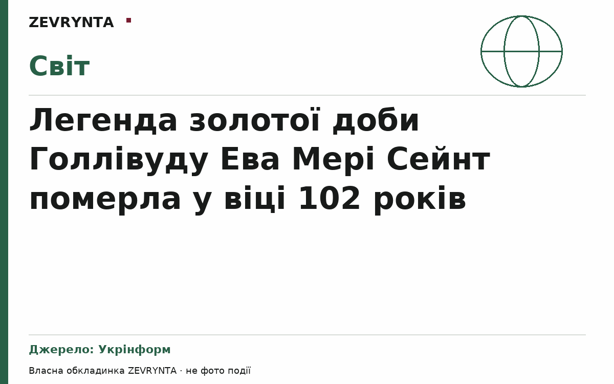 Графічна обкладинка ZEVRYNTA